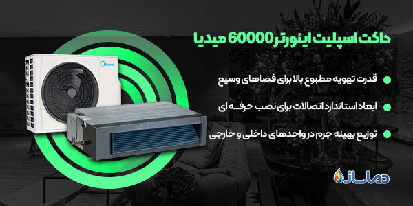 داکت اسپلیت اینورتر 60000 میدیا