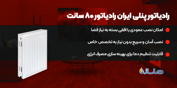 رادیاتور پنلی ایران رادیاتور 80 سانت