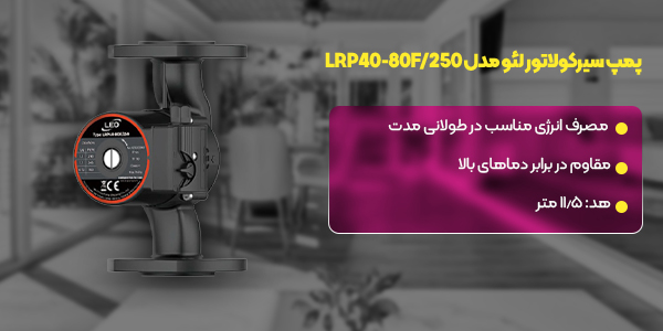 پمپ سیرکولاتور لئو مدل LRP40-80F/250