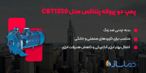 پمپ دو پروانه پنتاکس مدل CBT1250